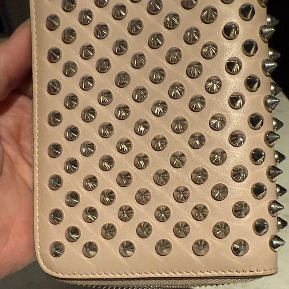 Christian Louboutin Blush Studded Wallet - Picture 12 of 15